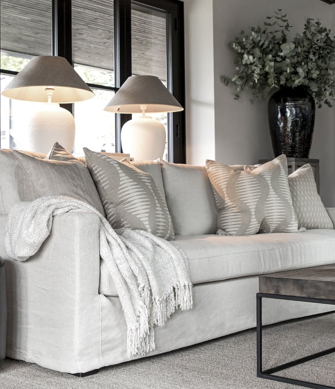 Danilo Cusion Cover linen/off white Artwood  — kuva 3