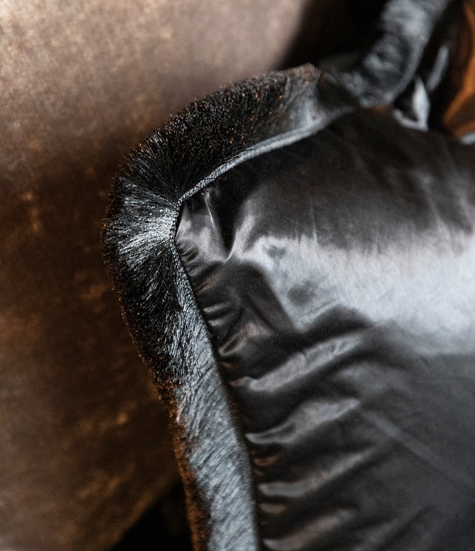 Dorsia black Cushion Cover 50x50 Fringe Artwood  — kuva 1