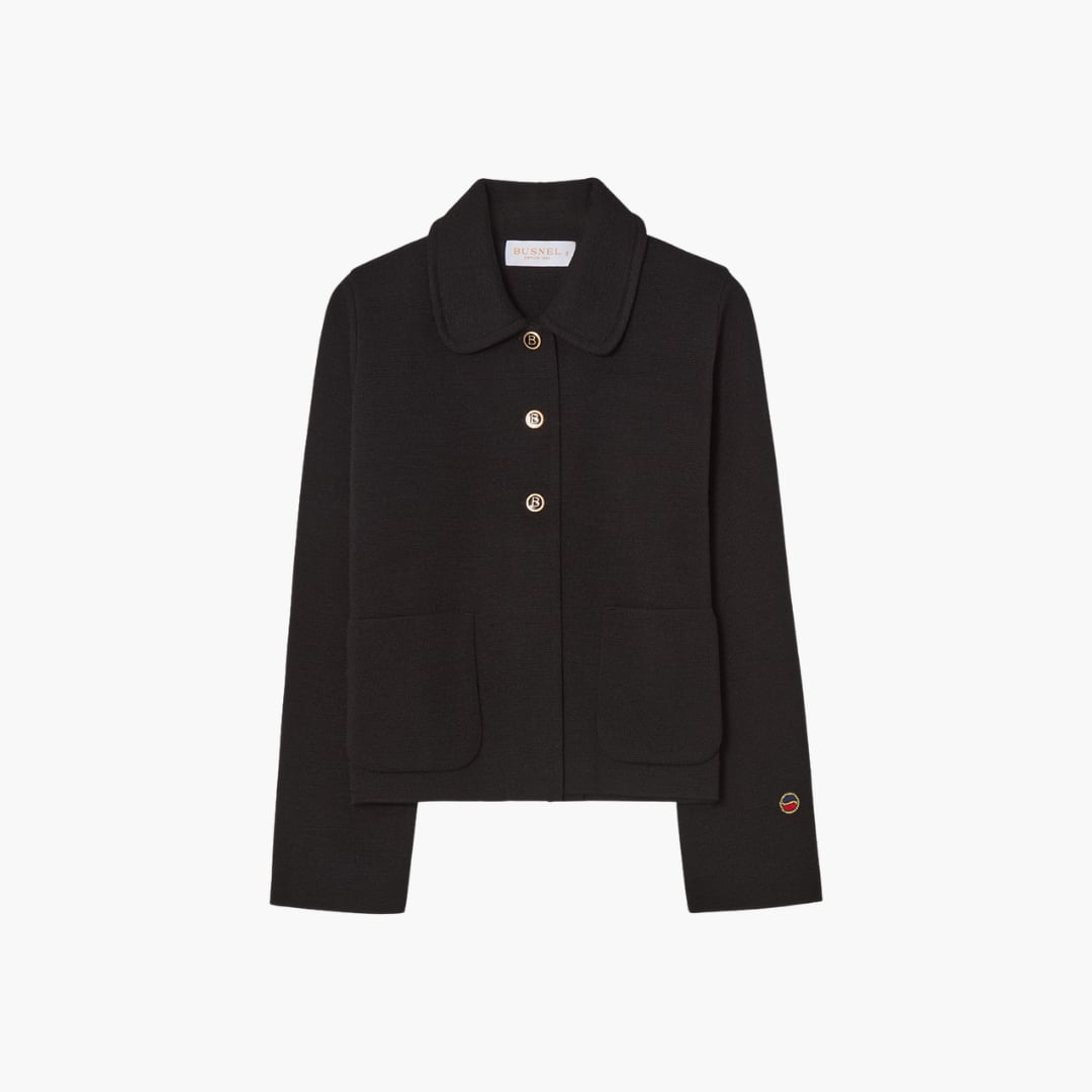 Lea Jacket neulejakku musta Busnel  — kuva 1