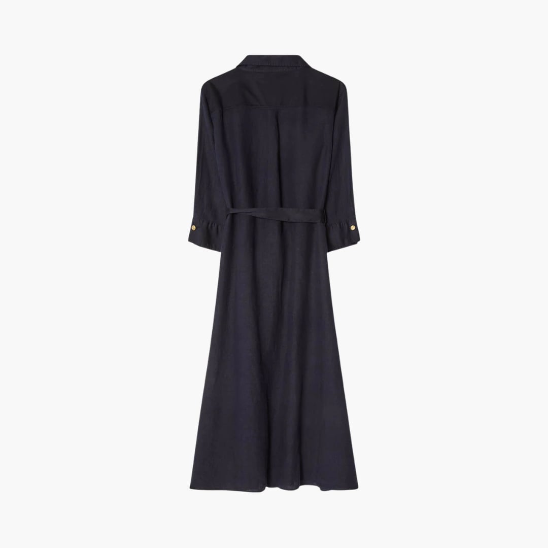 Nala Linen Midi mekko marine Busnel  — kuva 4