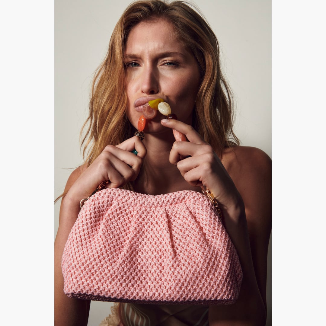 Loelle Bead -laukku pink Bow19 — kuva 2
