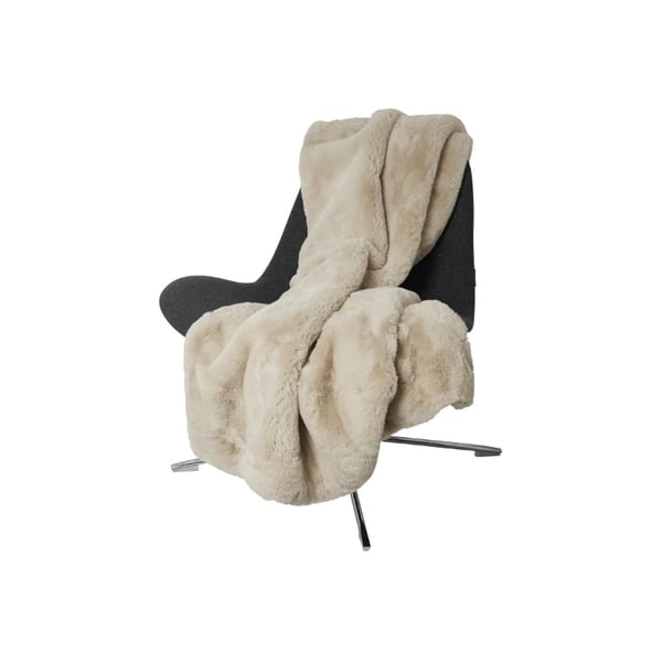 Fluffy Blanket Beige, Skinnwille