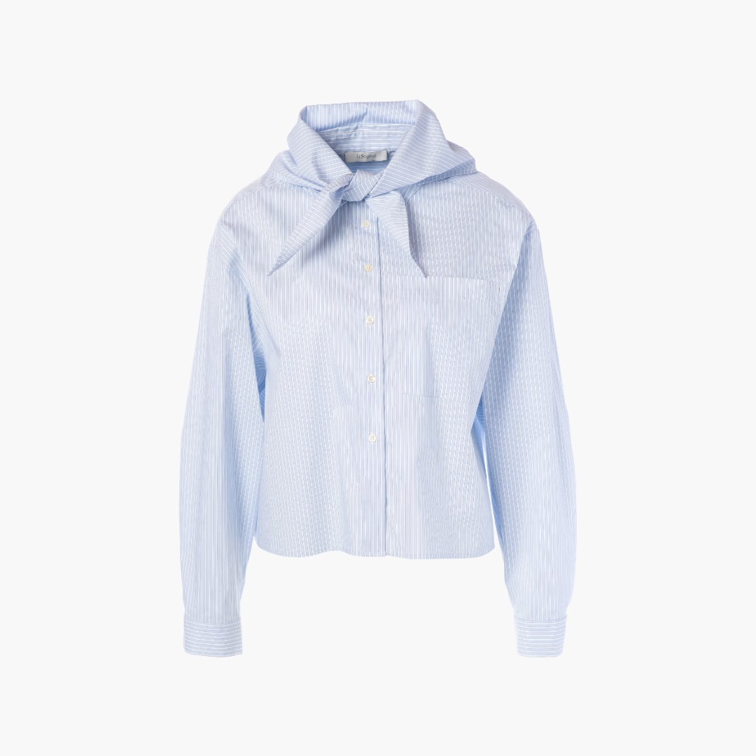 Racer Blouse light blue stripes JcSophie  — kuva 1