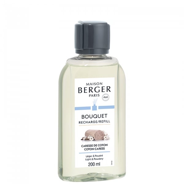 Cotton Caress 200 ml täyttöpullo huonetuoksuun Maison Berger