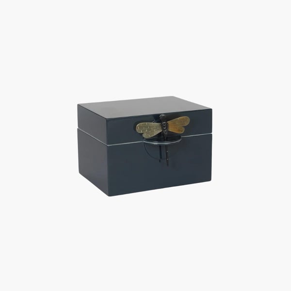 Box with Dragonfly B dark petrol Oi Soi Oi 