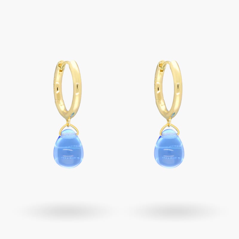 Sugar Drop Blue -korvakorut, Annele — kuva 1