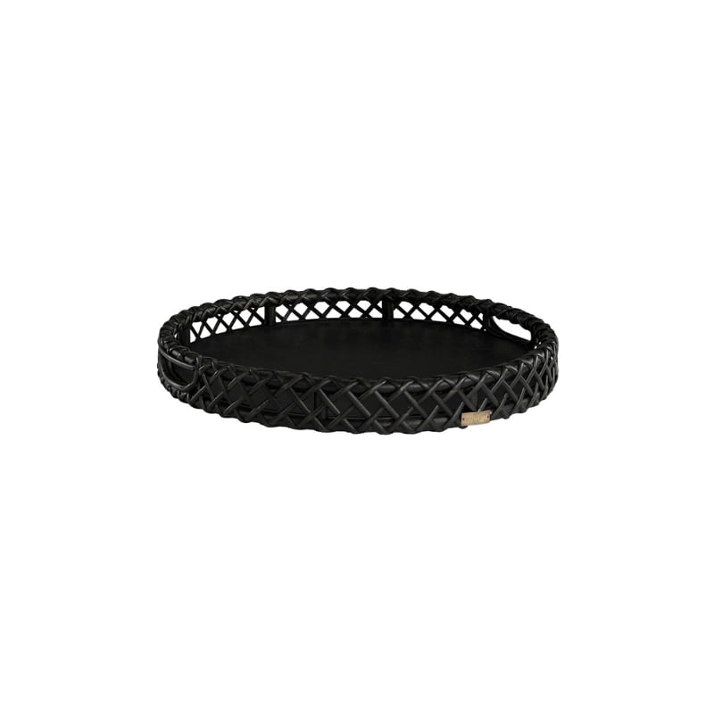 Aspen Tray Round black Artwood — kuva 1