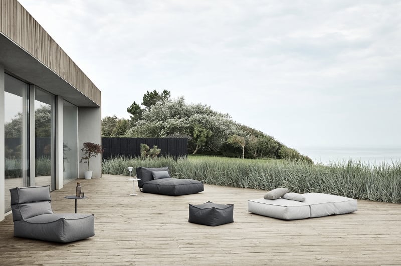Pouf Stay S coal Blomus  — kuva 3