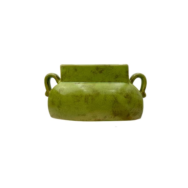 Ceramic Vase vintage green 