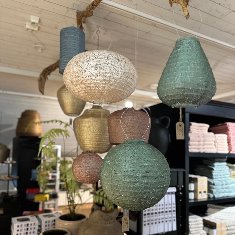 Vaaleanvihreä aurinkokennolyhty Bazaar Tulip 20Ø, Lumiz — kuva 3
