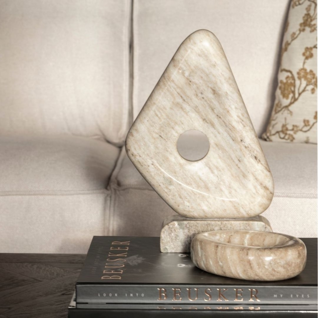 Hera Bowl L kulho beige marble Artwood  — kuva 2