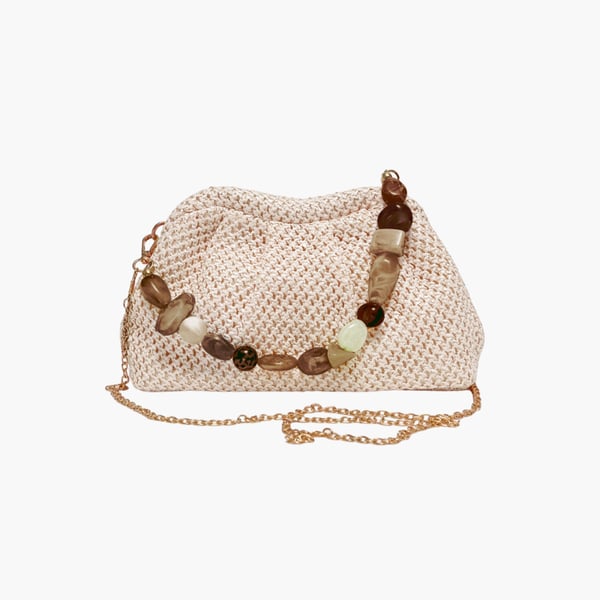 Loelle Bead -laukku cream Bow19 